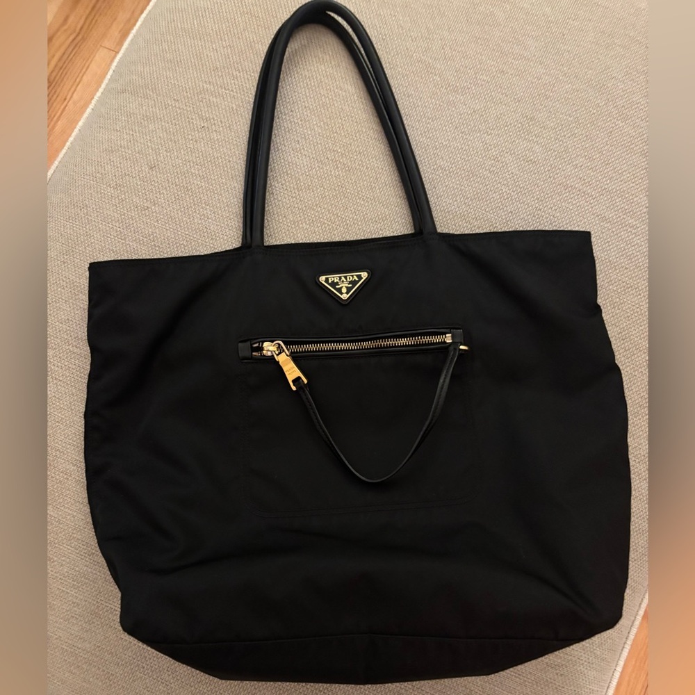 *SOLD* Prada Nylon Tote Bag in Navy